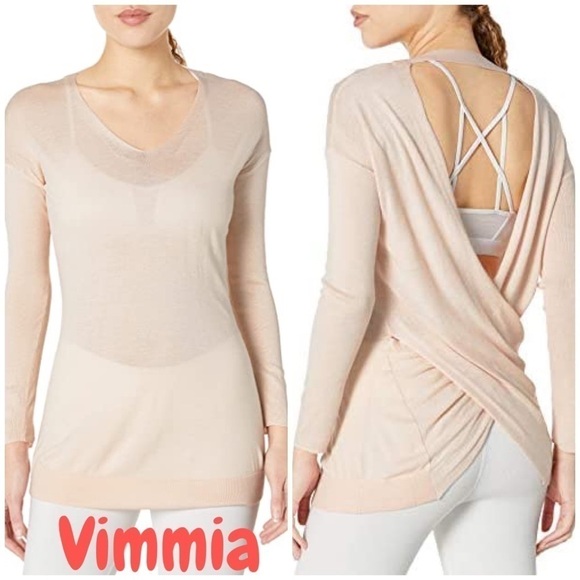 Revolve Vimmia Shavasana Reversible Sweater in White. Sexy, yoga, athleisure - Picture 1 of 10